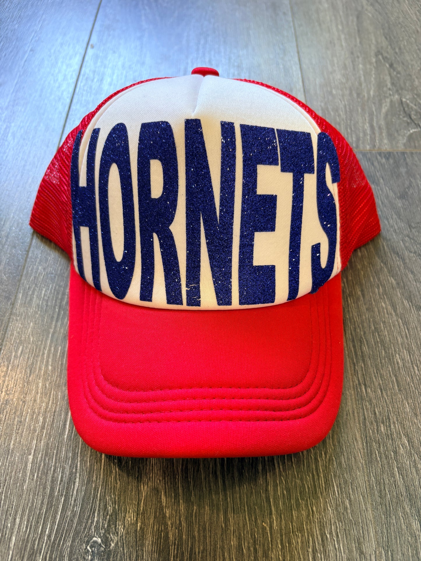 Hornets Hat - Red with Blue