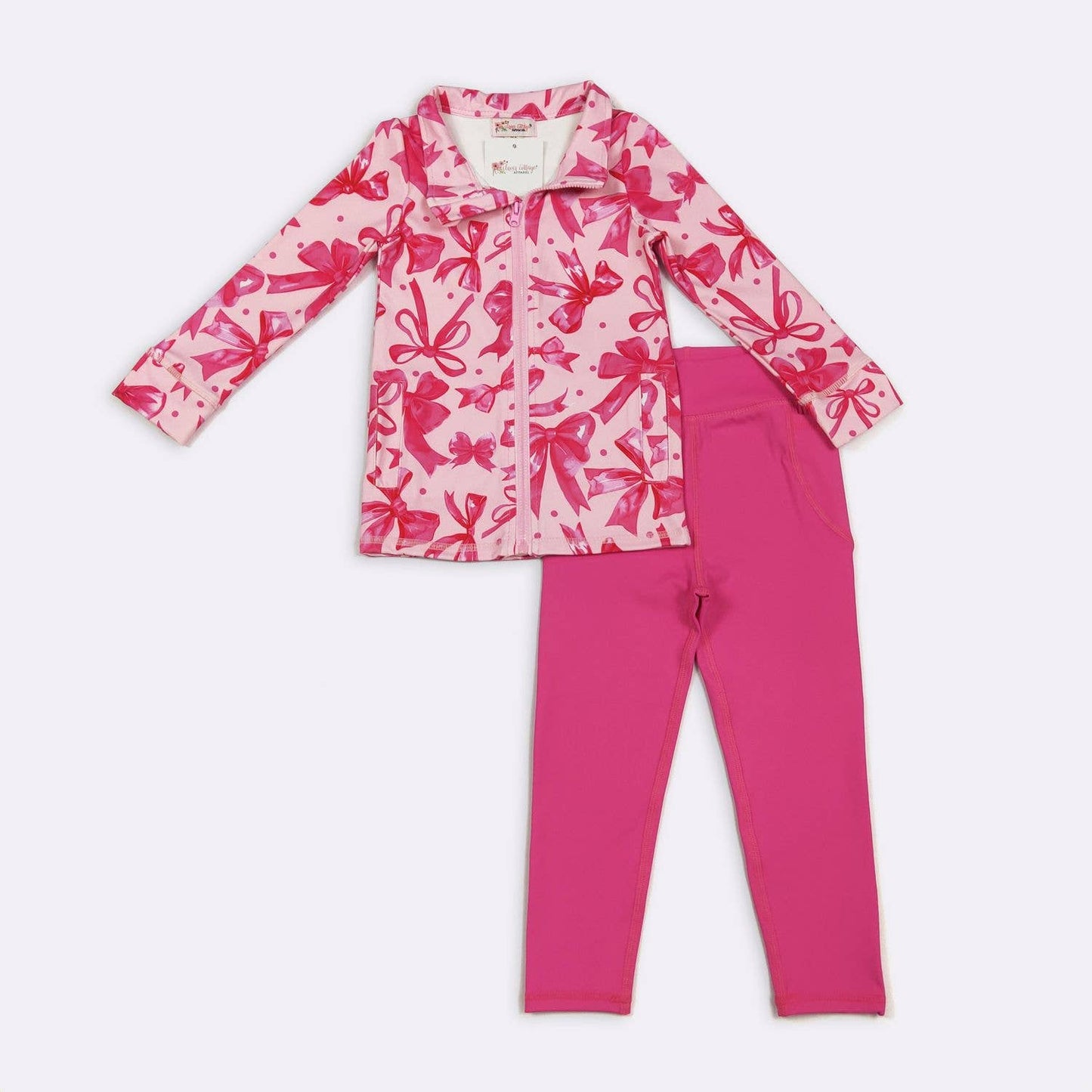 Fuchsia Athletic Girls Set