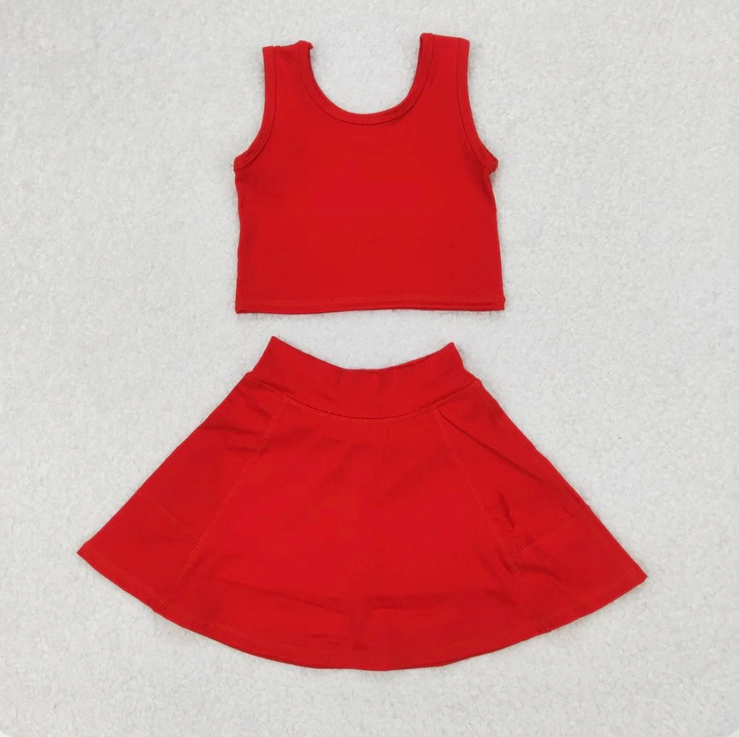 Red Athletic Dress 2 piece