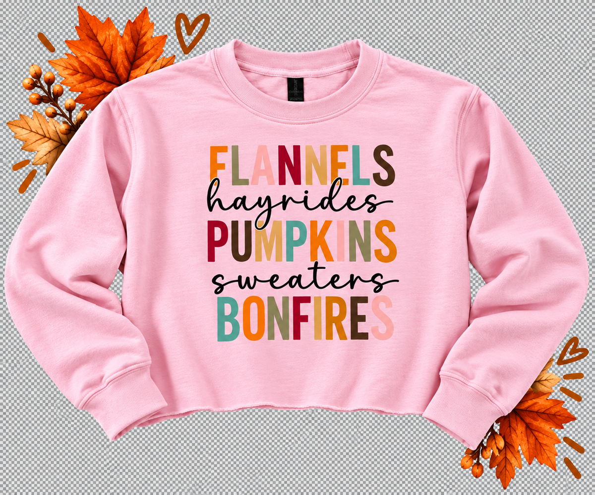 Pink Flannels, Hayrides, Pumpkins, Sweaters, & Bonfires Crew