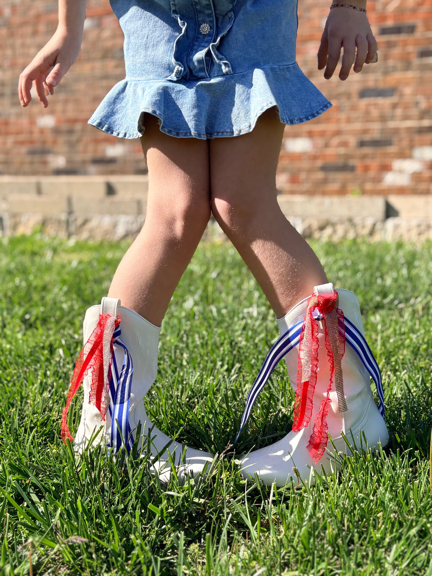 Denim Rhinestone Dress