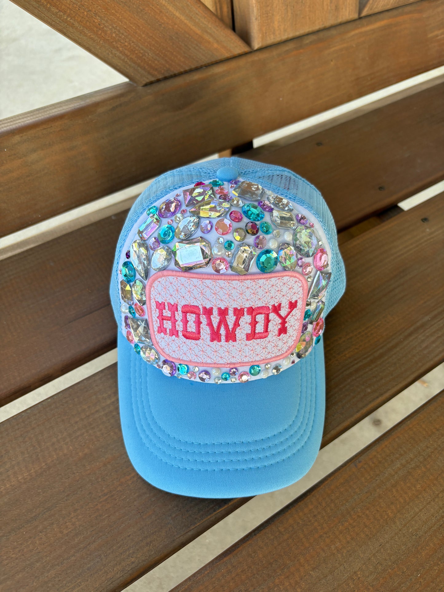 Howdy Rhinestone Trucker Hat (kids)