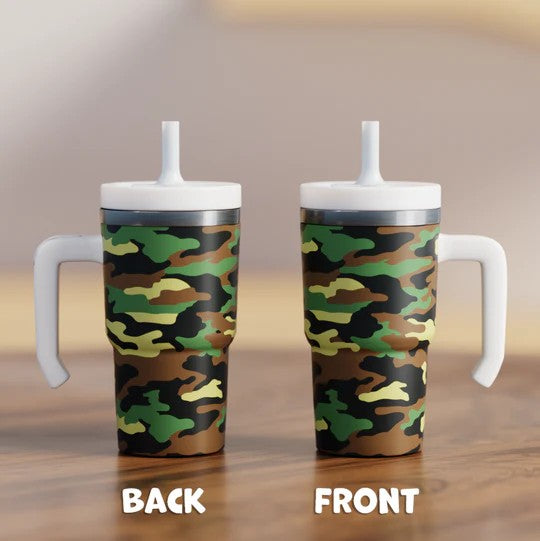 Camo Kids Spill Proof 20 oz Tumbler