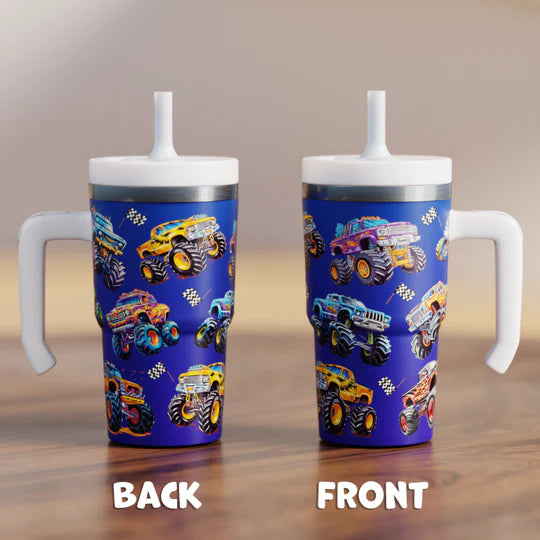 Monster Truck Kids Spill Proof 20 oz Tumbler