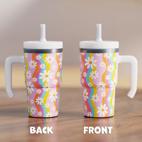 Rainbow & Flowers Spill Proof 20 oz Tumbler