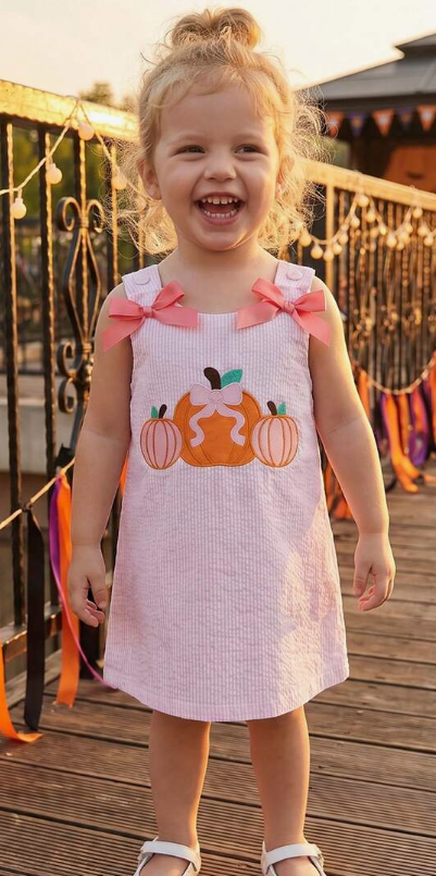 Pink Stripe Pumpkin Jumper