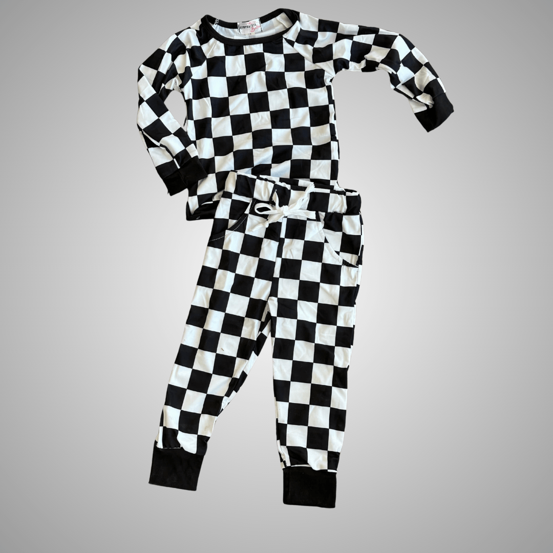 Checkered Jogger Shirt Only