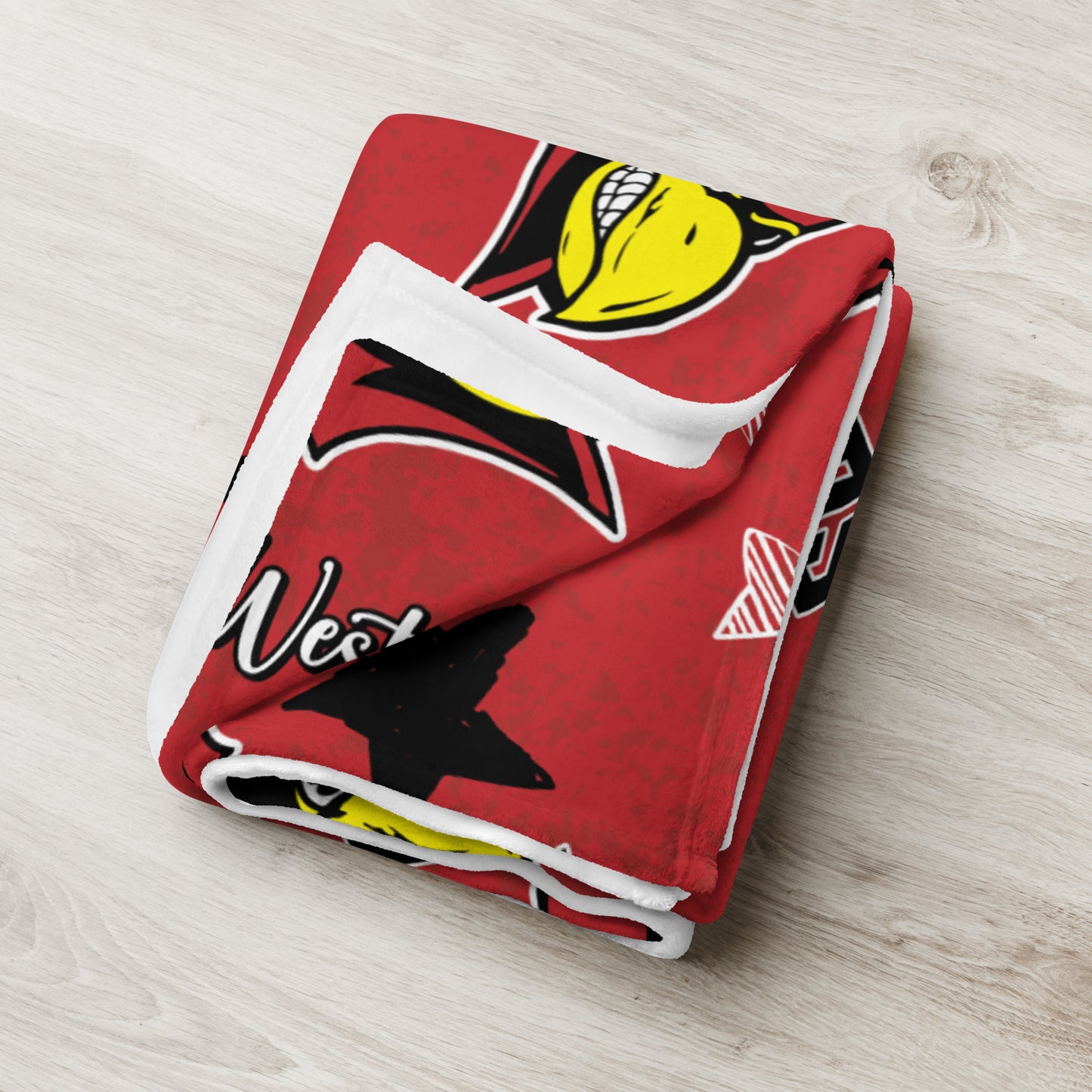 West Frankfort Redbirds Throw Blanket
