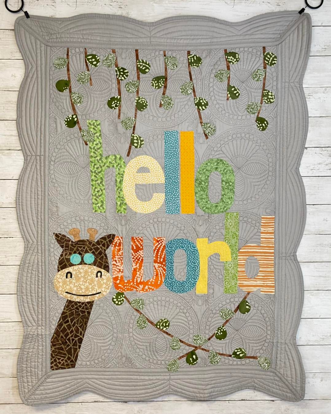 Hello World Baby Quilt