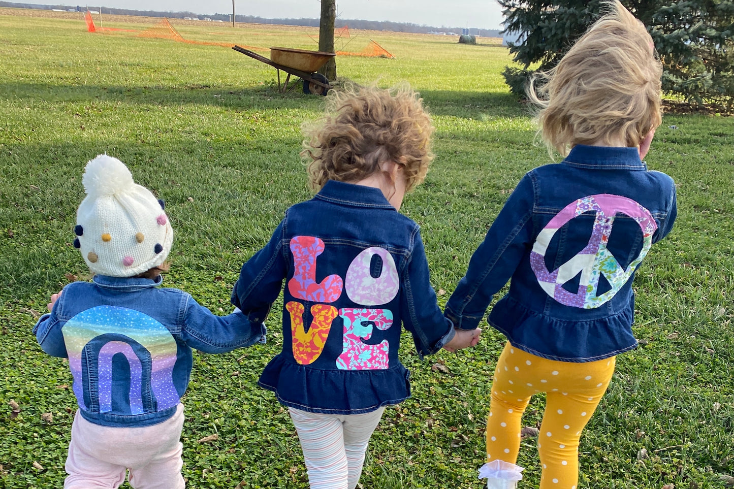 LOVE Applique Jean Jacket