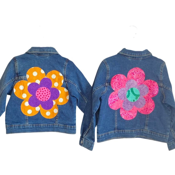 Flower Jean Jacket