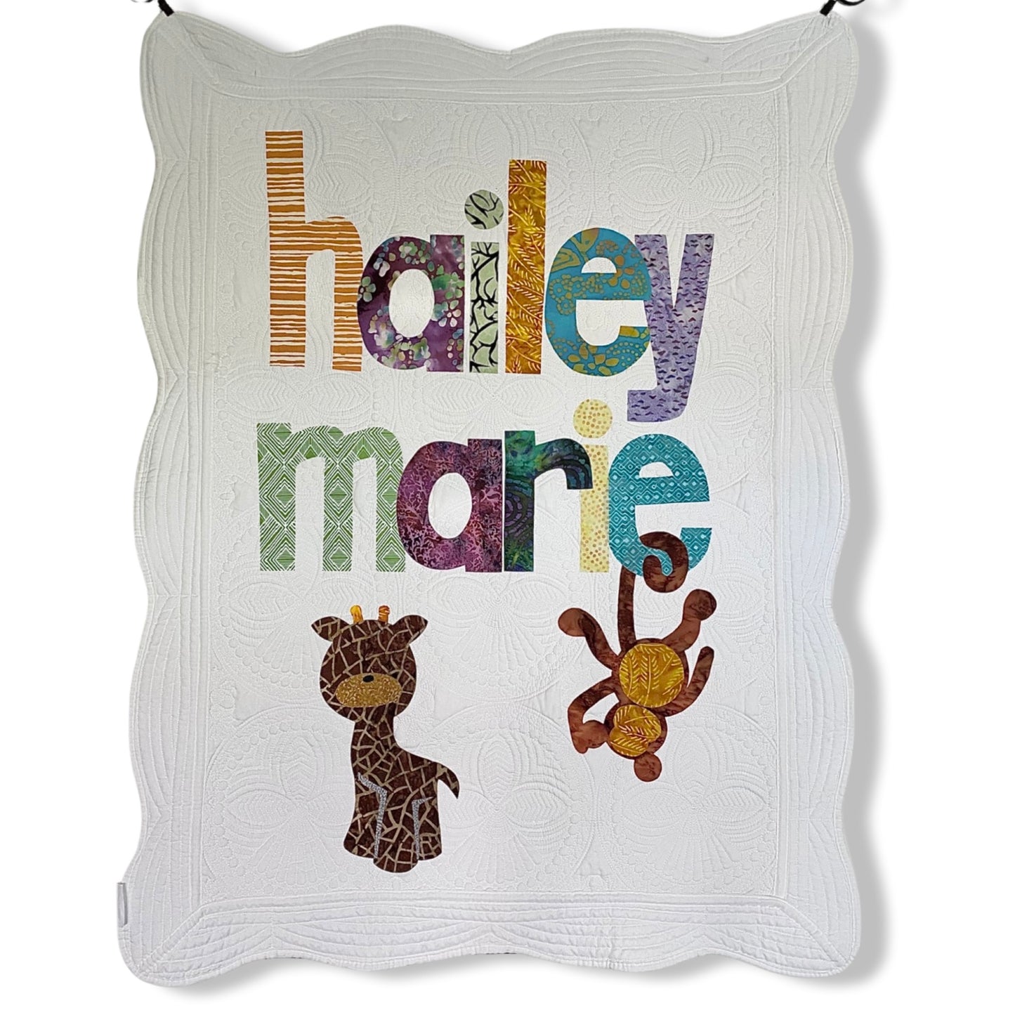 Safari Personalized Baby Quilt
