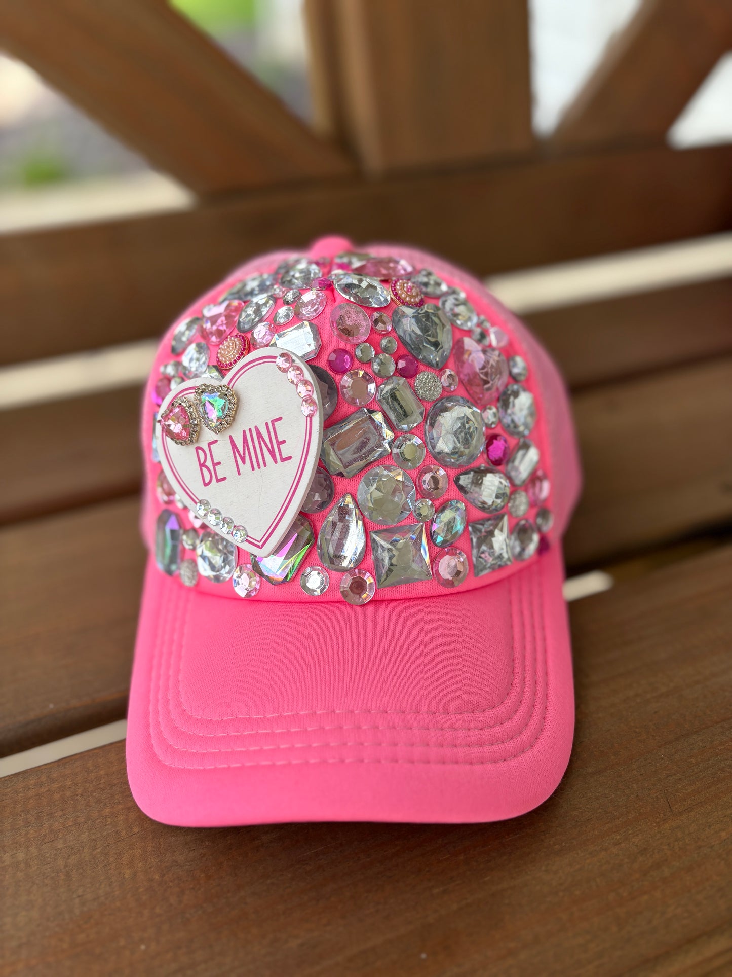 Be Mine Rhinestone Trucker Hat