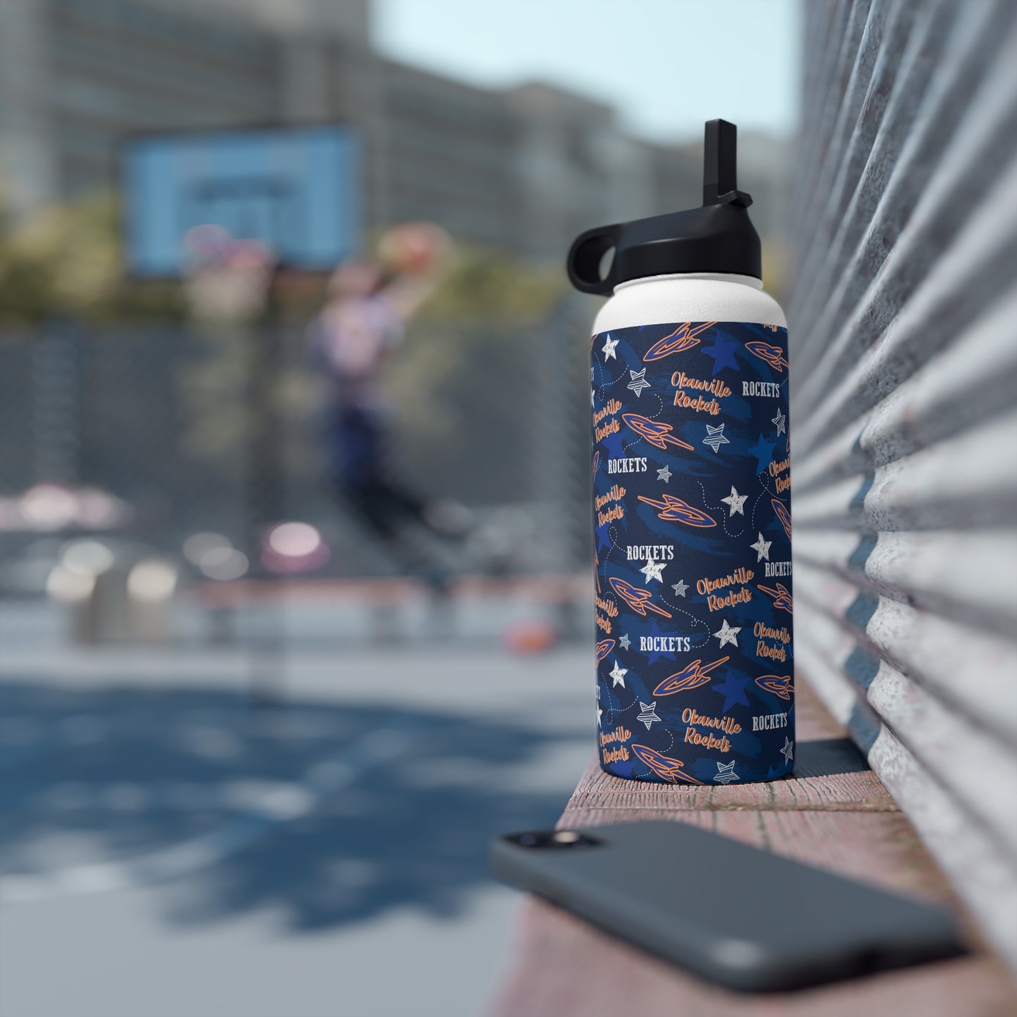 Okawville Rockets Stainless Steel Water Bottle
