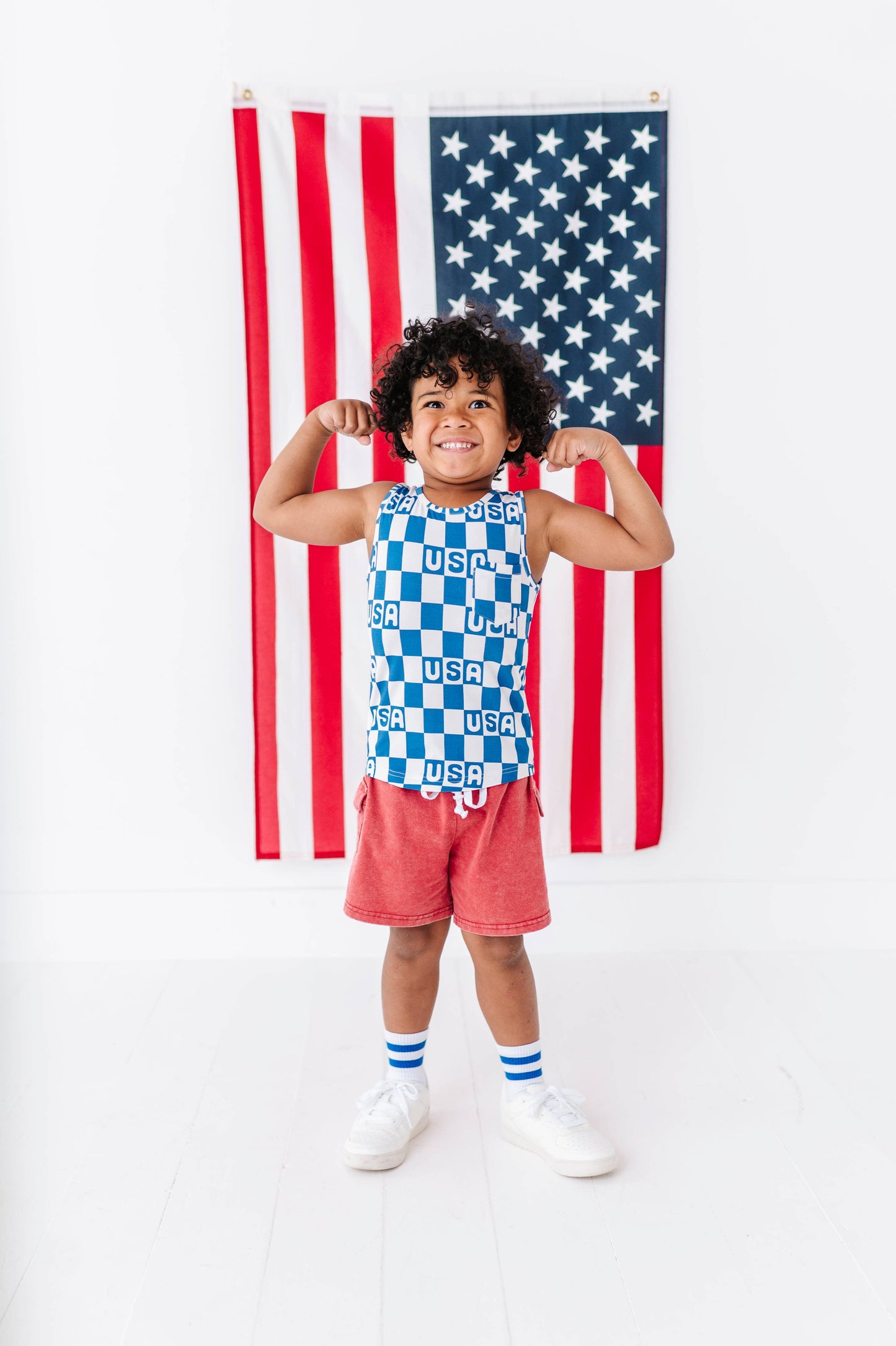 Checkered USA | BOYS TANK