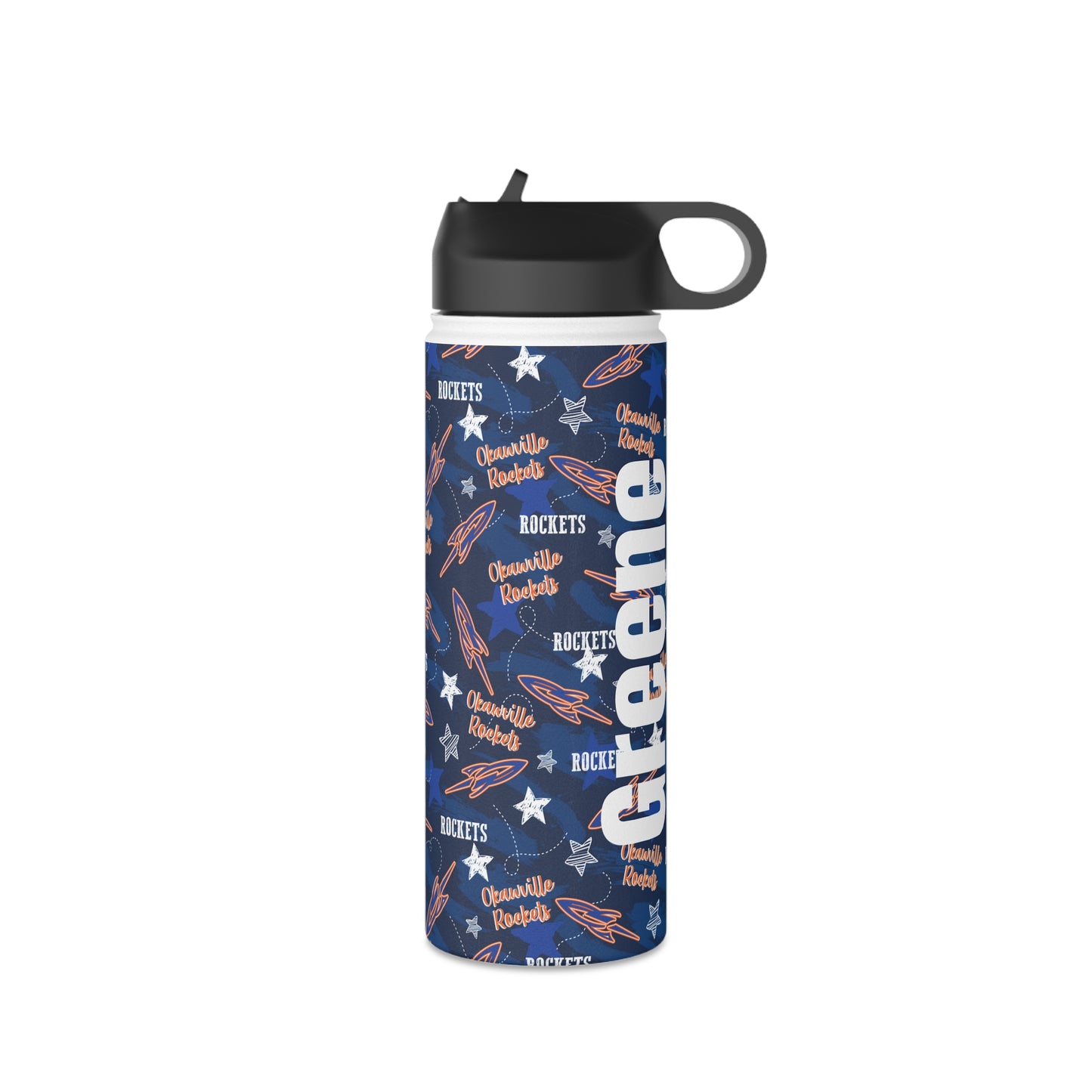 Okawville Rockets Stainless Steel Water Bottle