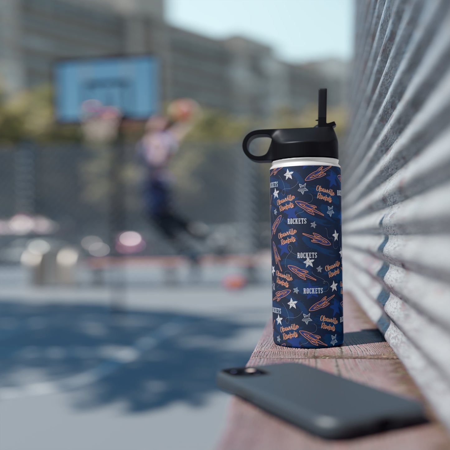 Okawville Rockets Stainless Steel Water Bottle