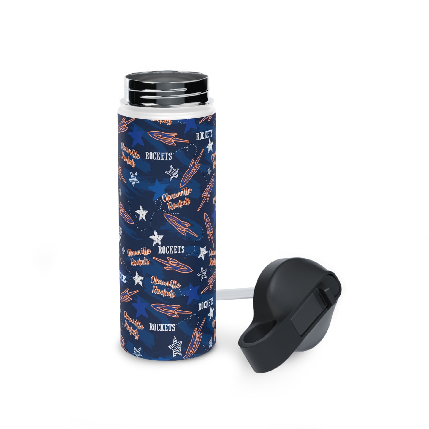 Okawville Rockets Stainless Steel Water Bottle