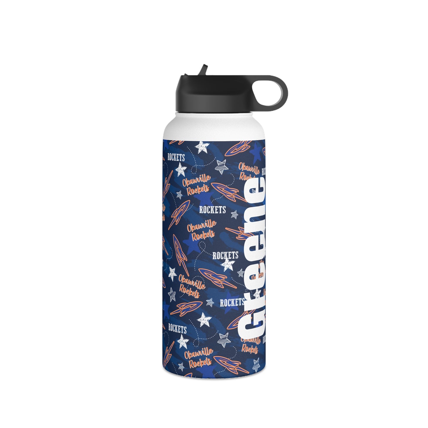 Okawville Rockets Stainless Steel Water Bottle