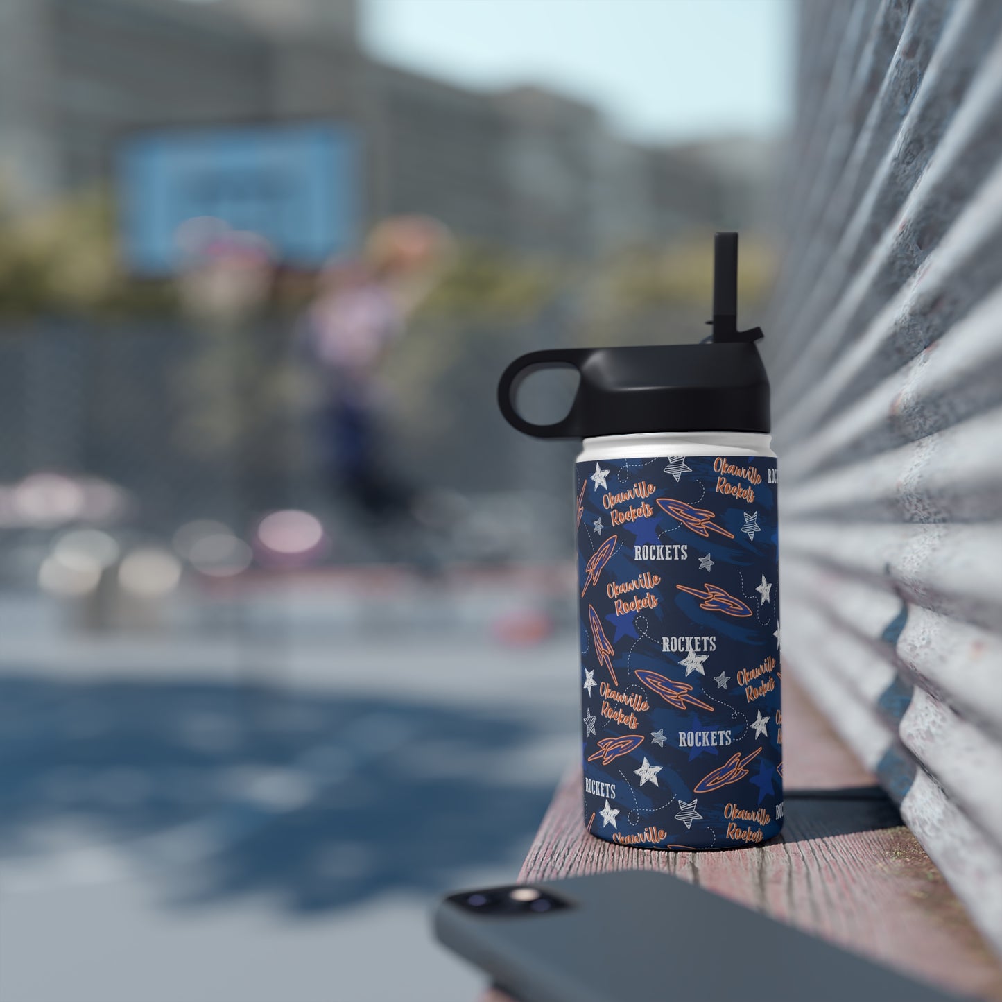 Okawville Rockets Stainless Steel Water Bottle