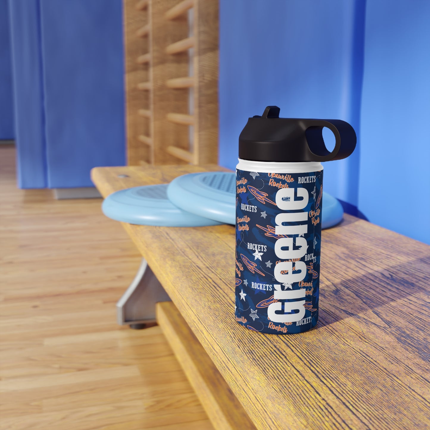 Okawville Rockets Stainless Steel Water Bottle