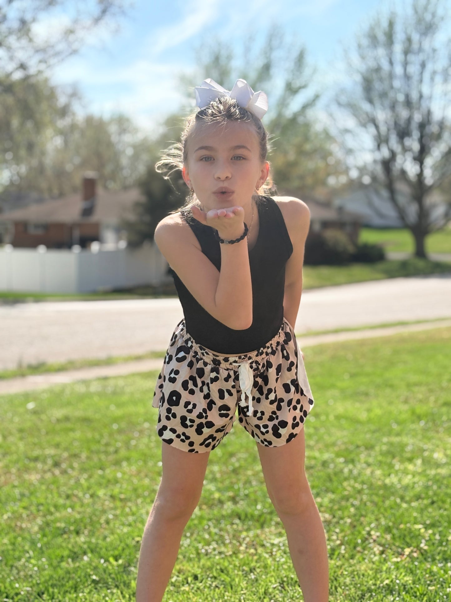 Leopard Print Skort