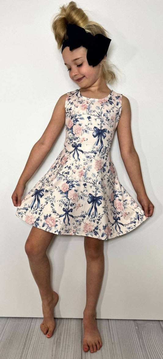Coquette Vintage Athletic Girls Dress