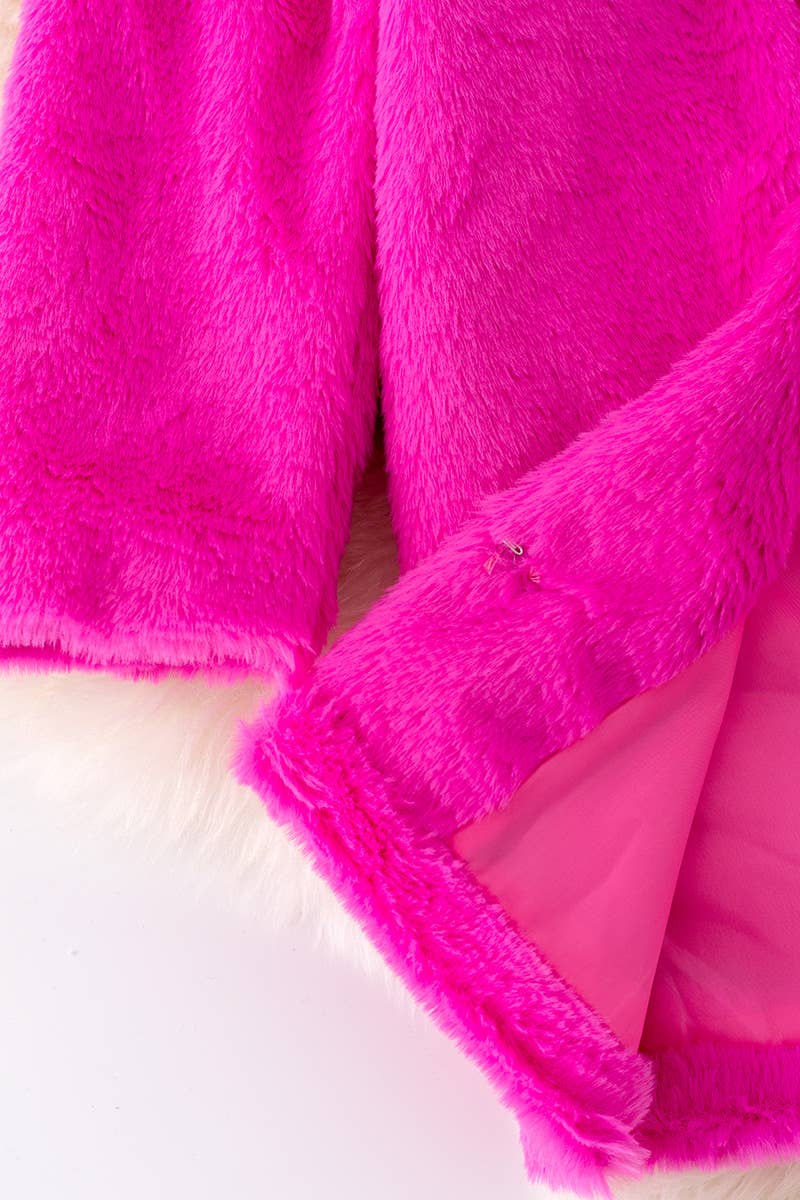 Fuchsia Fur Cardigan