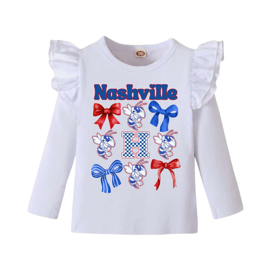 Nashville Shirt with Ruffle Sleeve