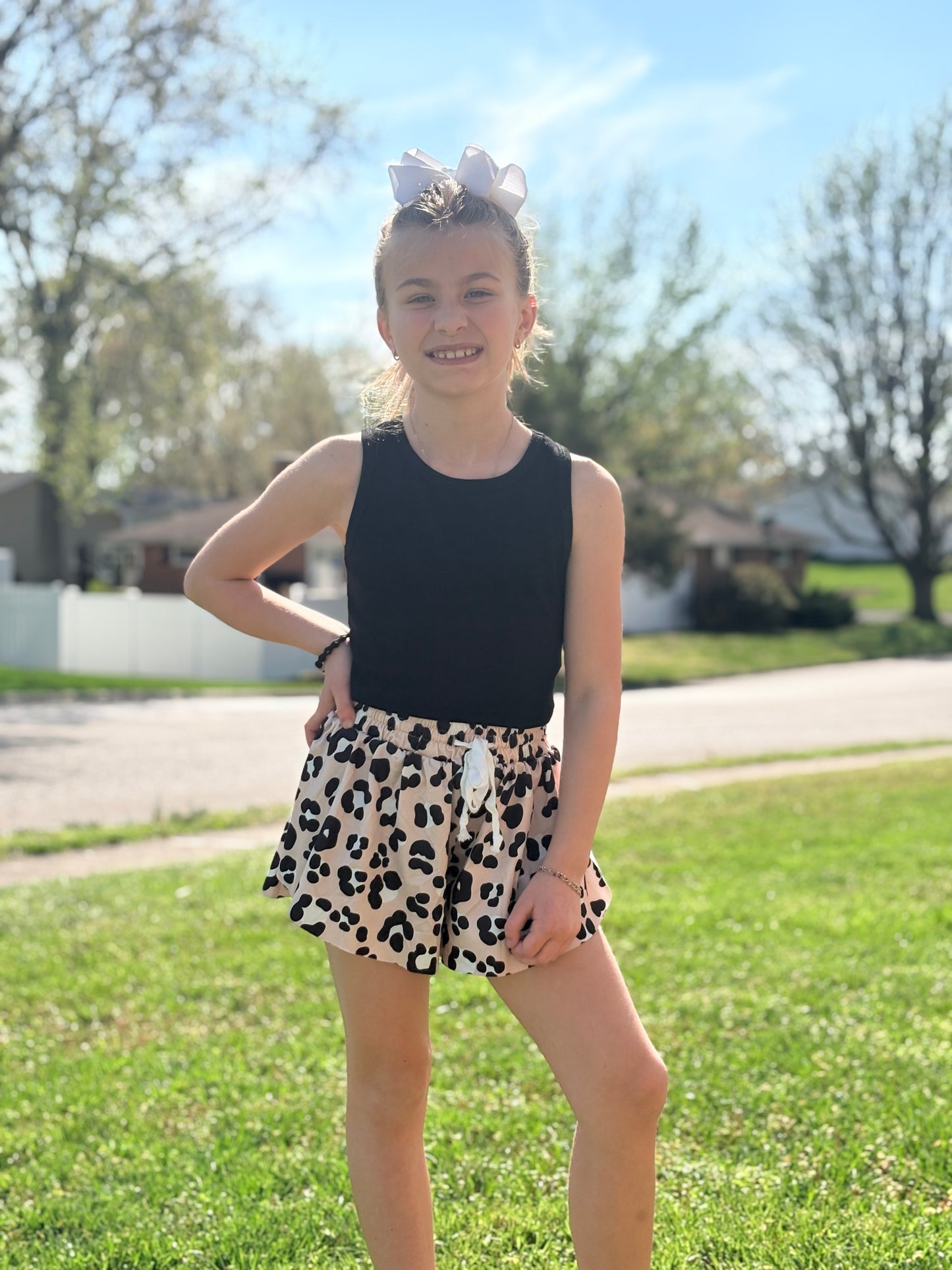 Leopard Print Skort