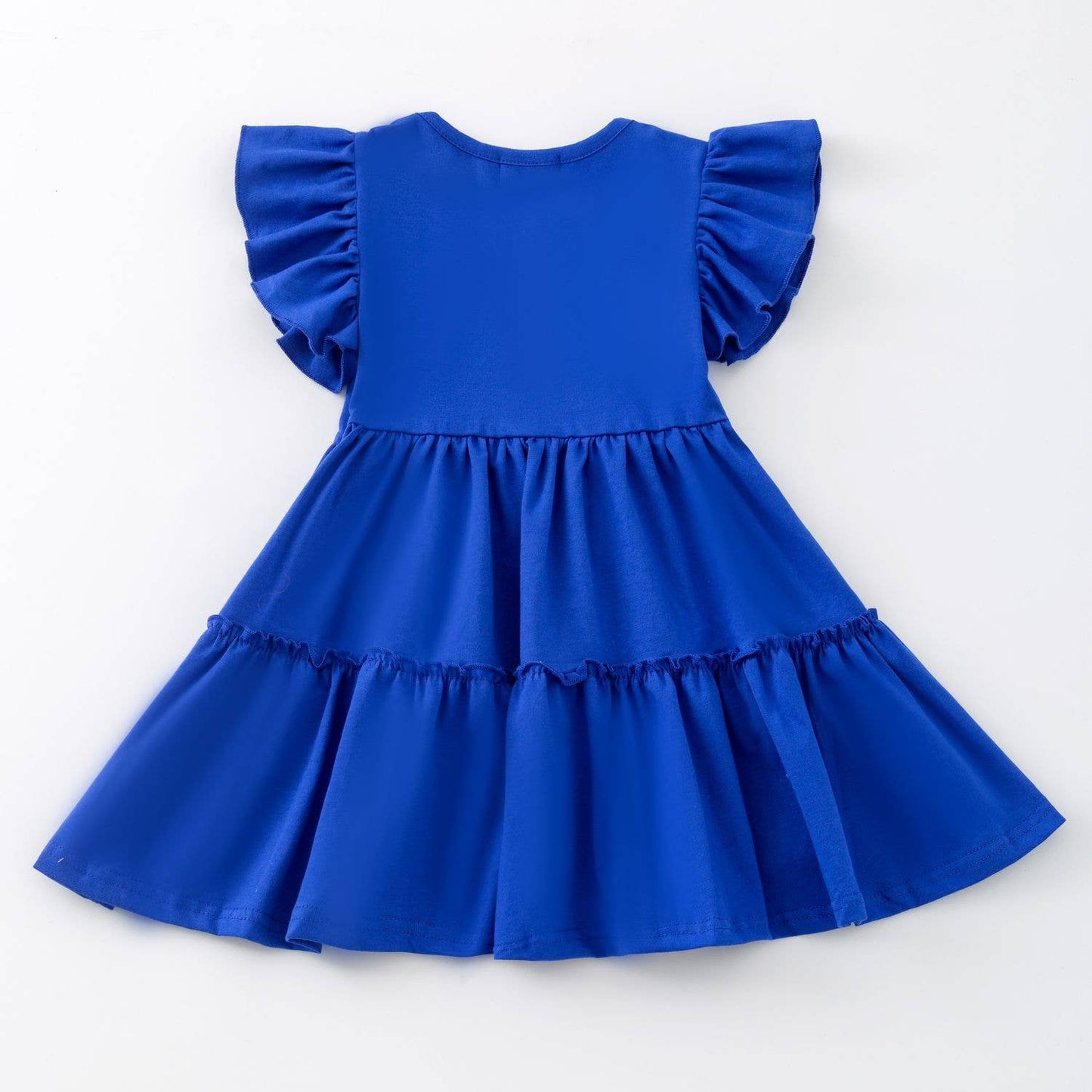 Sequin Football Girls Dress-Blue