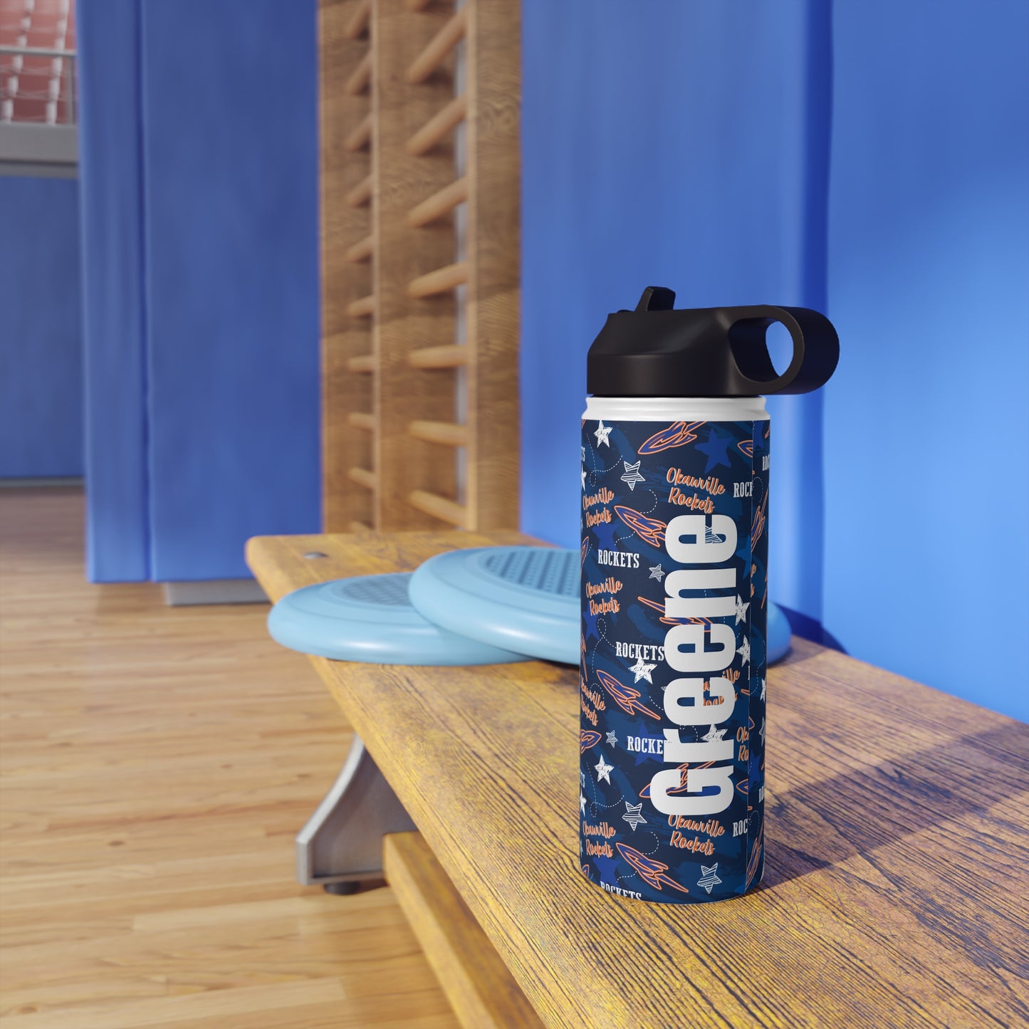 Okawville Rockets Stainless Steel Water Bottle