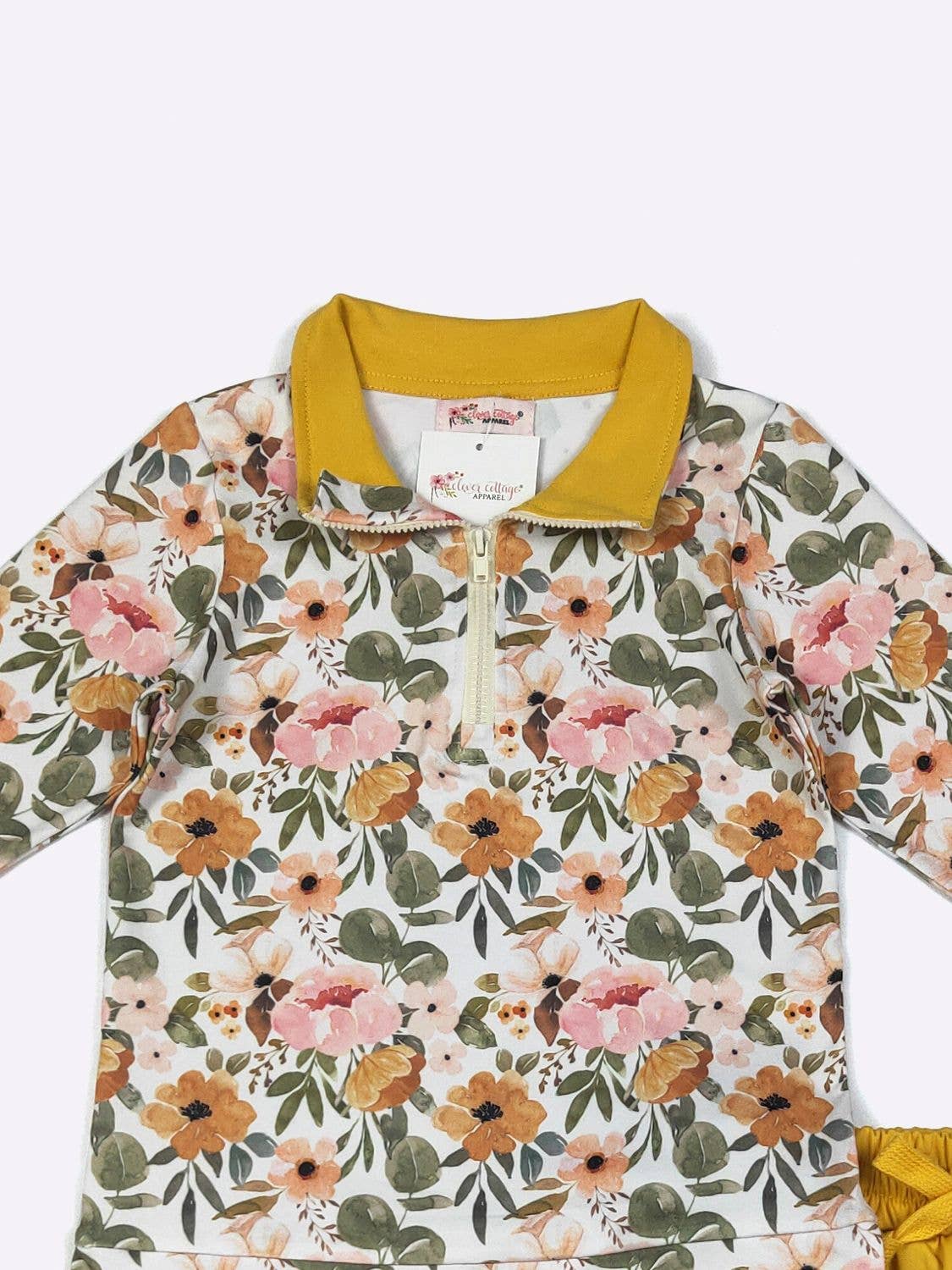 Wispy Mustard Girls Skort Set