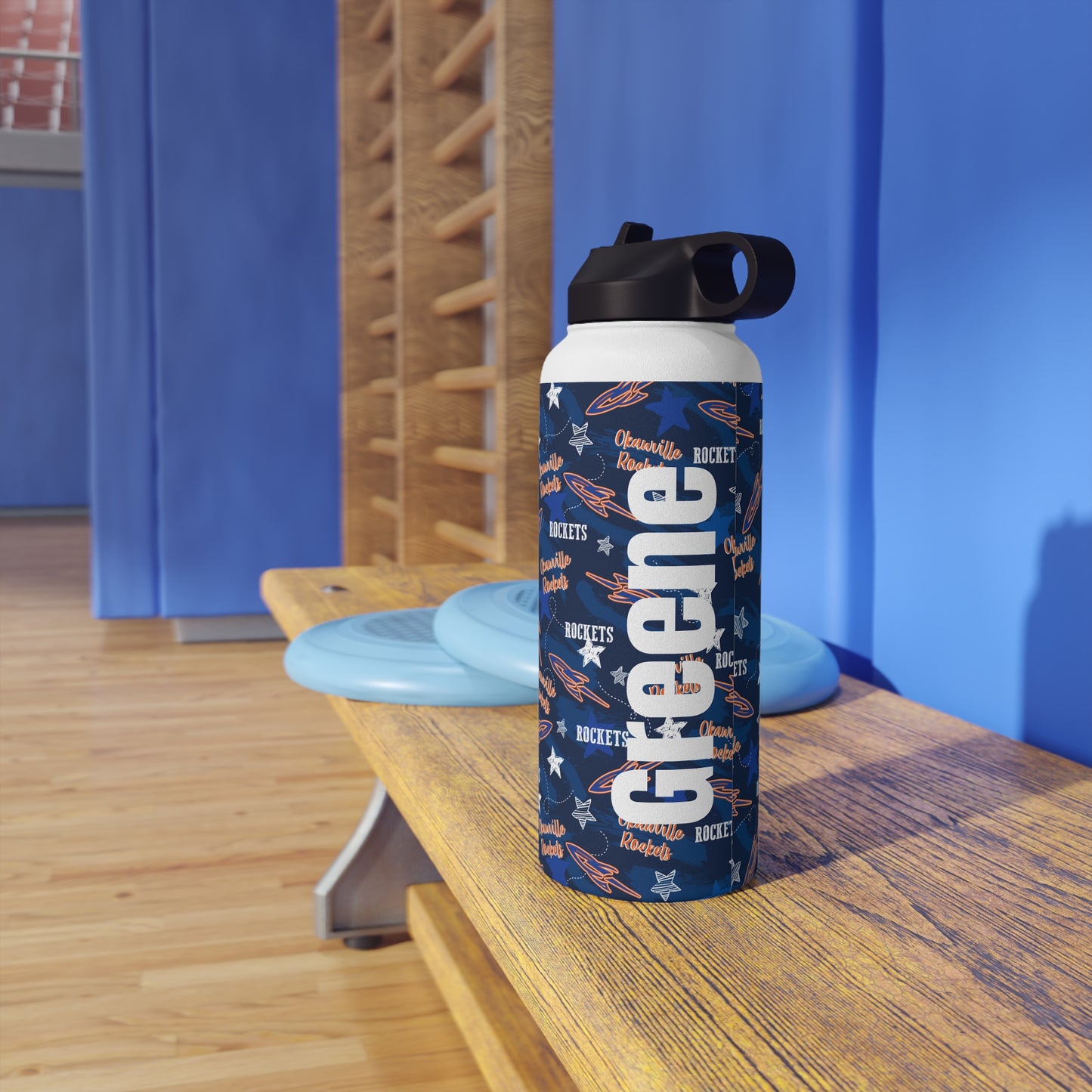 Okawville Rockets Stainless Steel Water Bottle