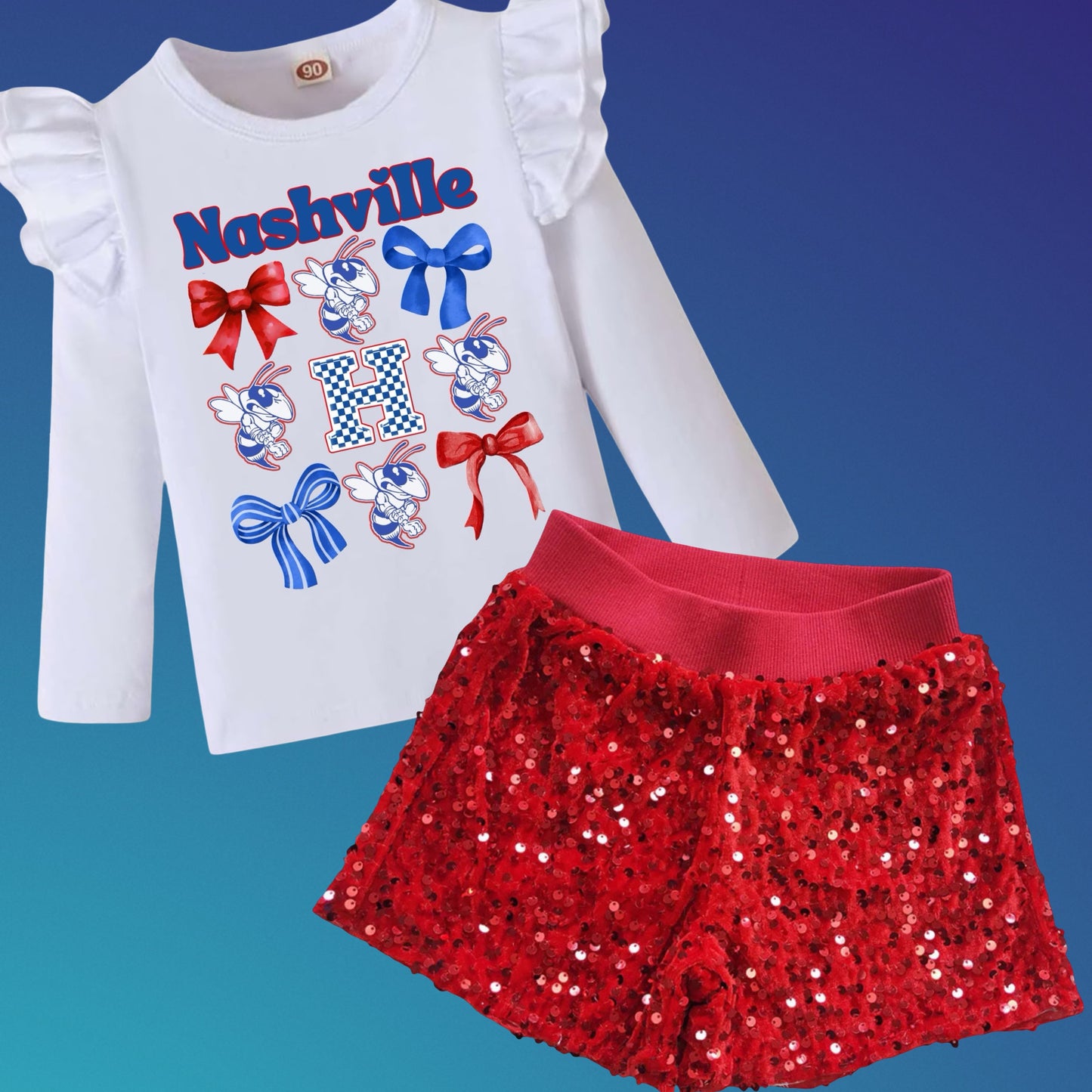 Nashville Shirt with Ruffle Sleeve