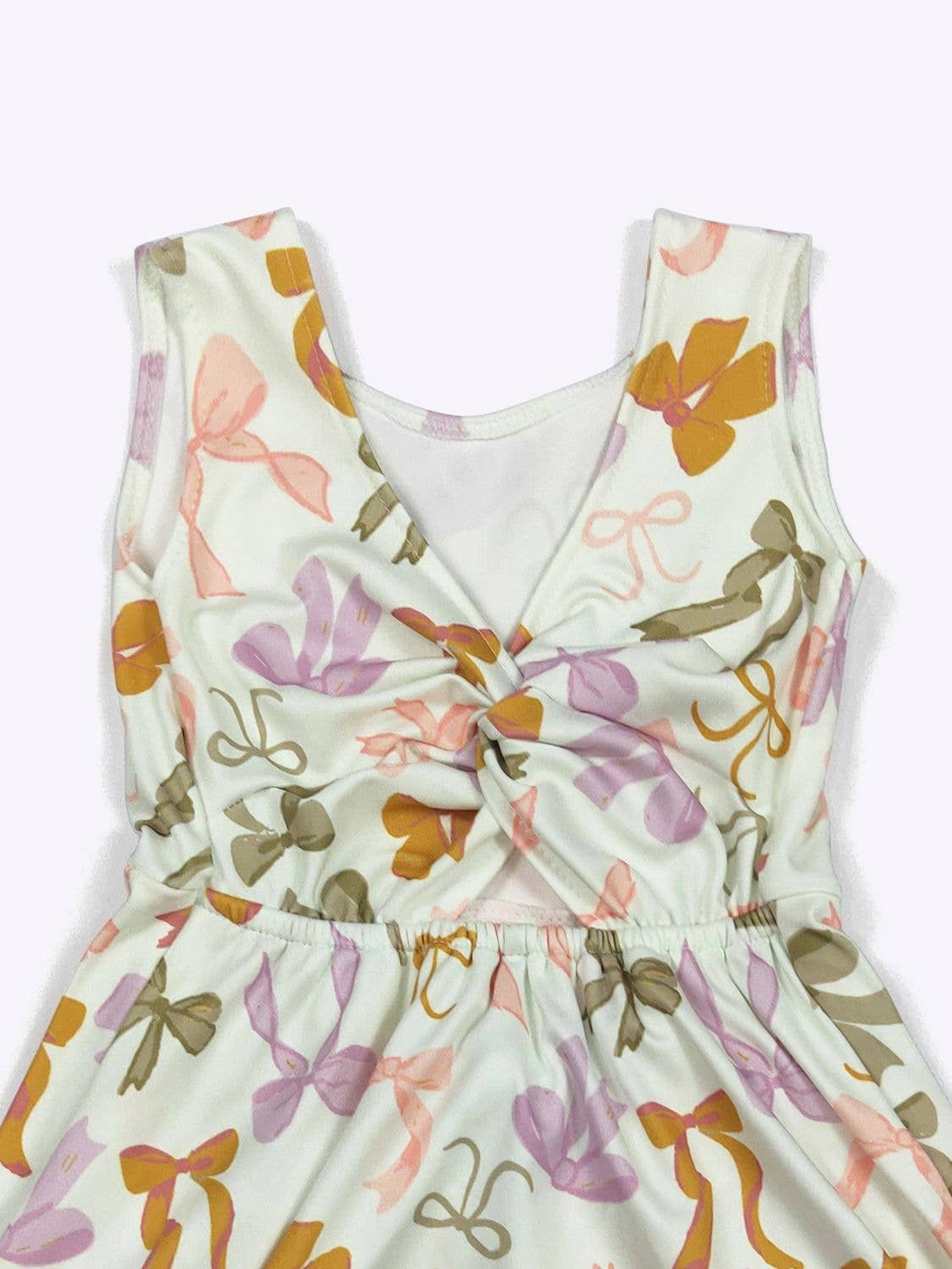 Sage Bow Athletic Girls Dress