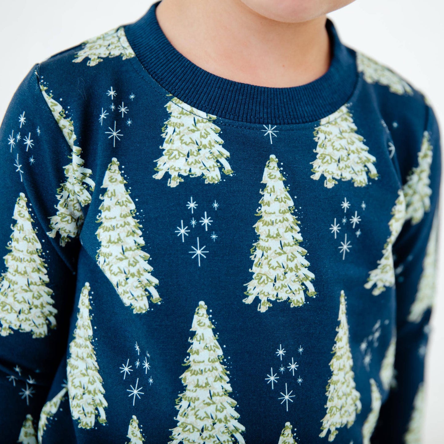 All Spruced Up Christmas Bamboo Blend Jogger Set - Navy