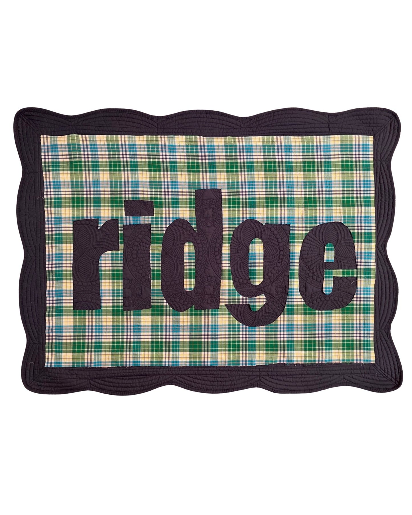 Name Cut Out Personalized Baby Quilt