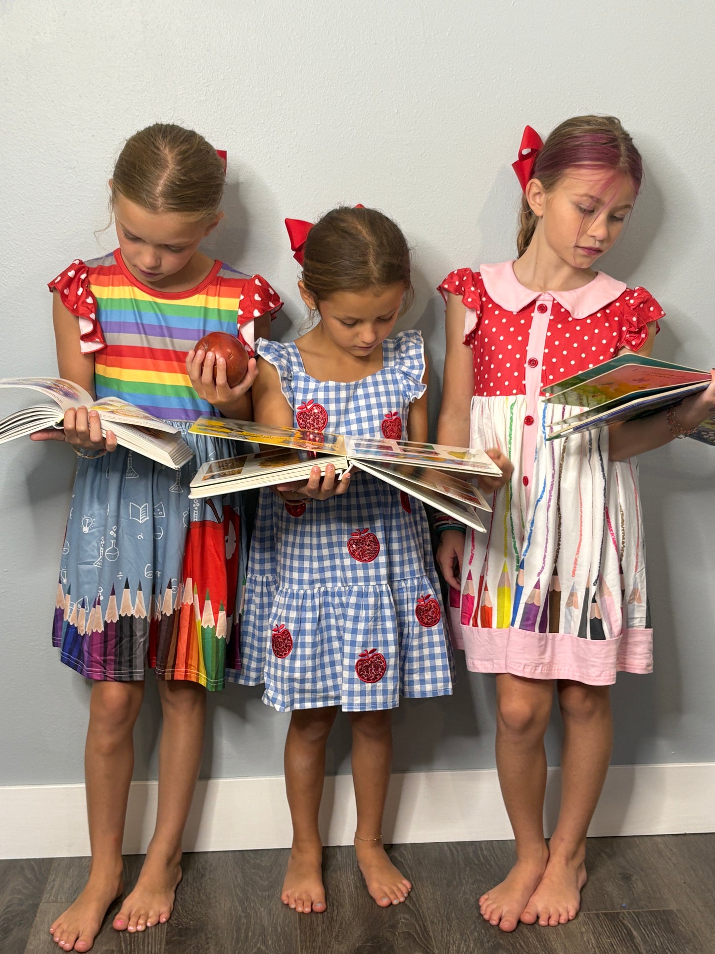 Polka Dot Crayon Dress with collar