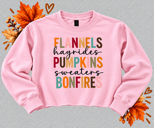 Pink Flannels, Hayrides, Pumpkins, Sweaters, & Bonfires Crew