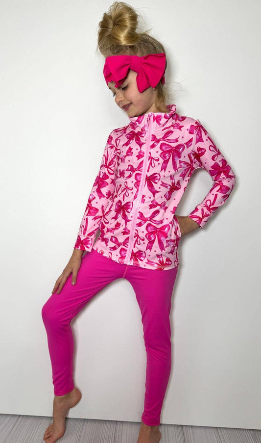 Fuchsia Athletic Girls Set