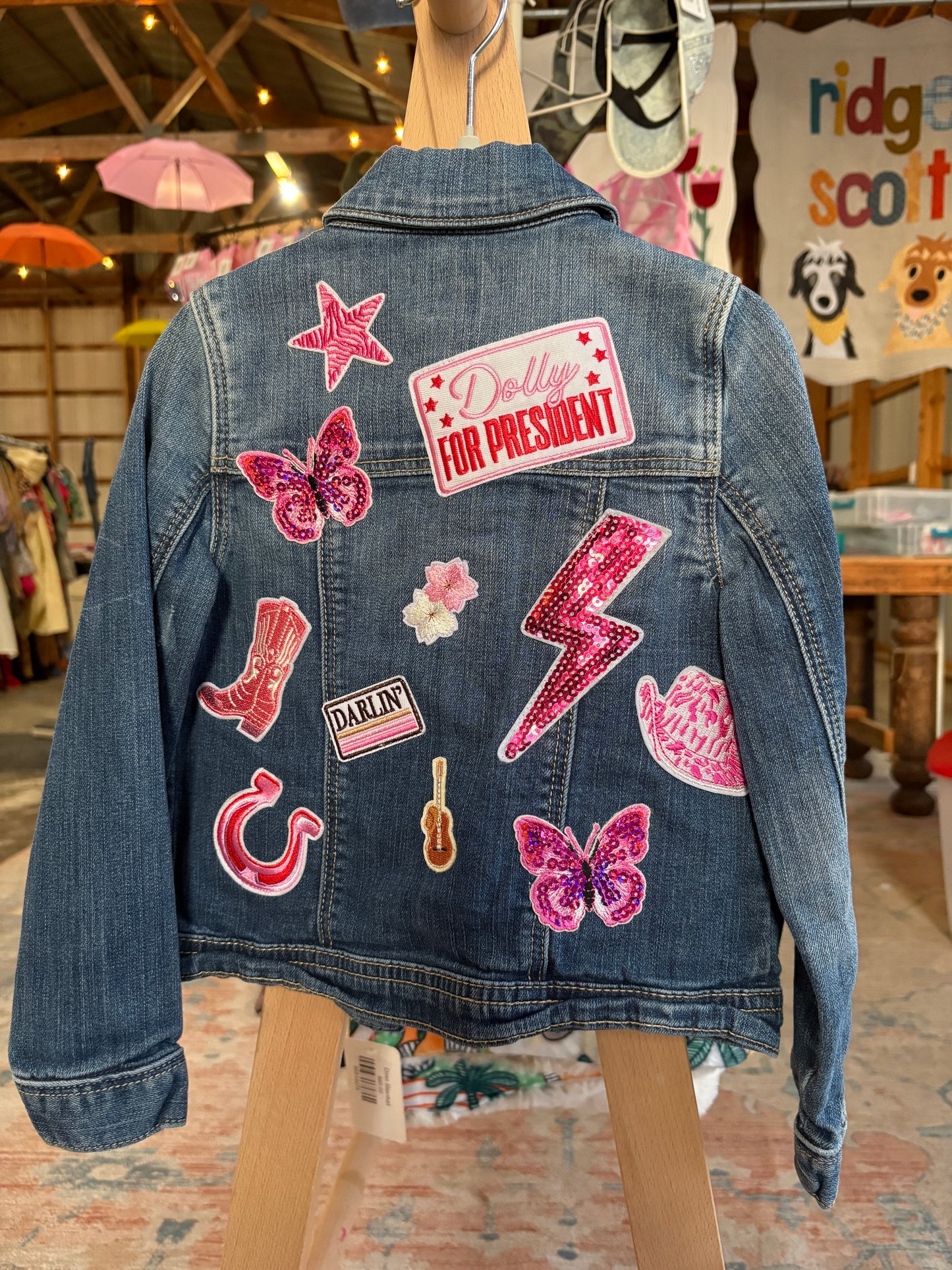 Dolly for President Jean Jacket