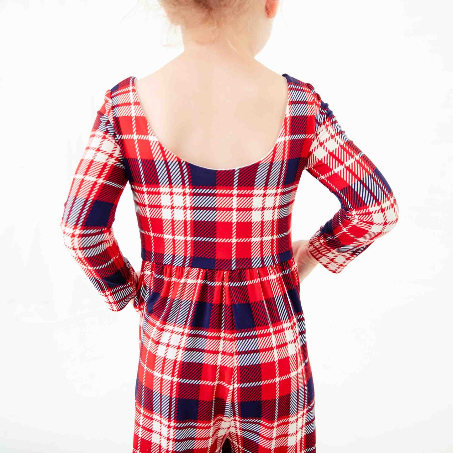 Rudolph's Plaid Leggy Romper