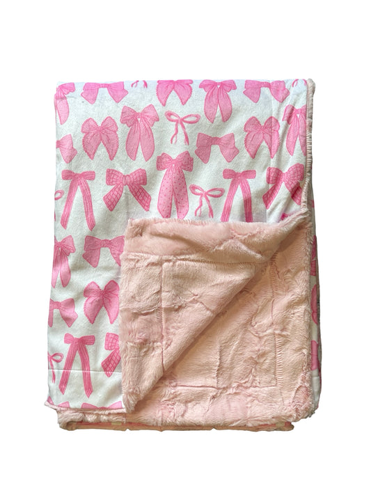 Pink Bows Blanket