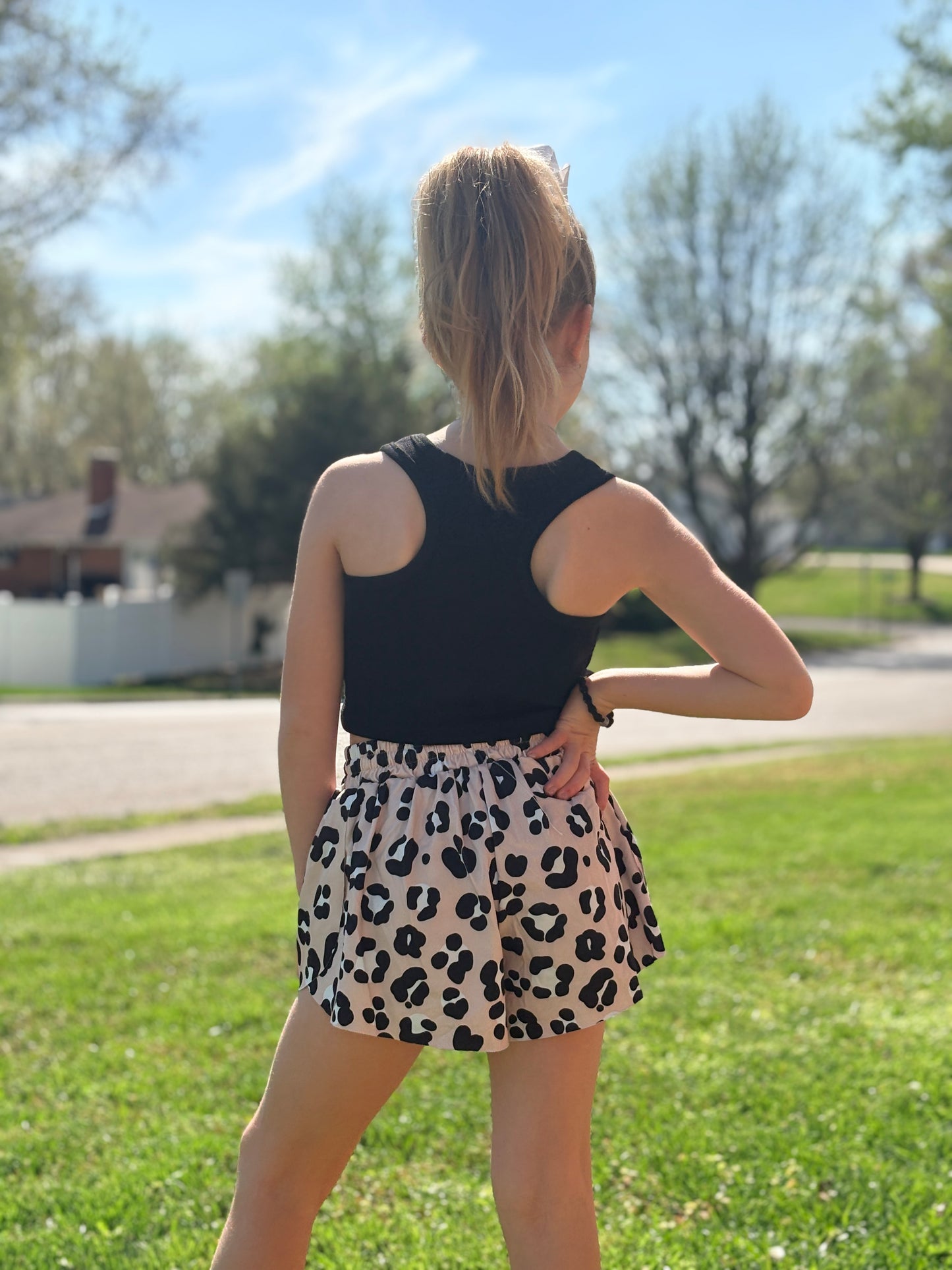 Leopard Print Skort