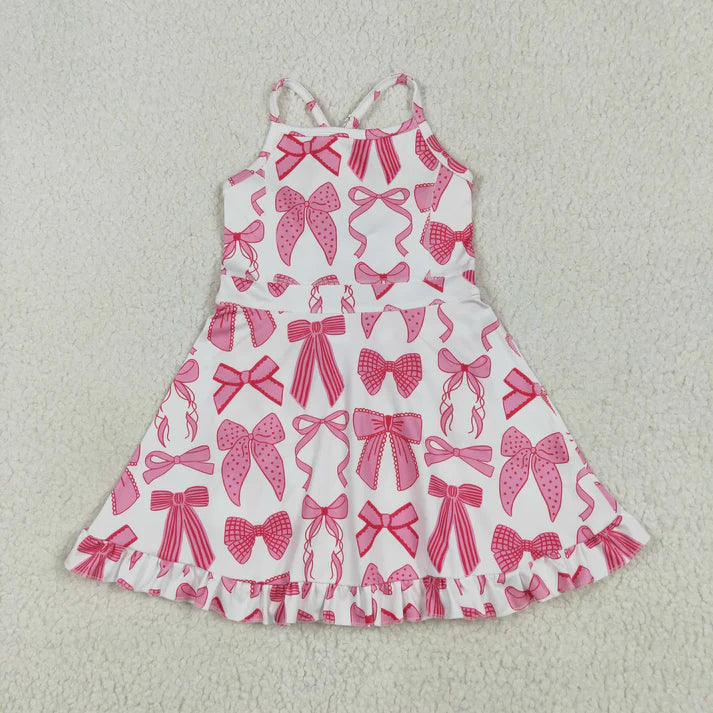 Pink Bow Athletic Dress