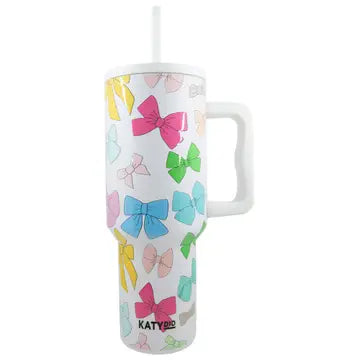 Multi Color Bows 40oz Tumbler