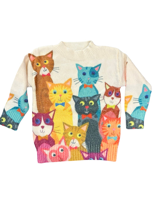 Colorful Cat Sweater