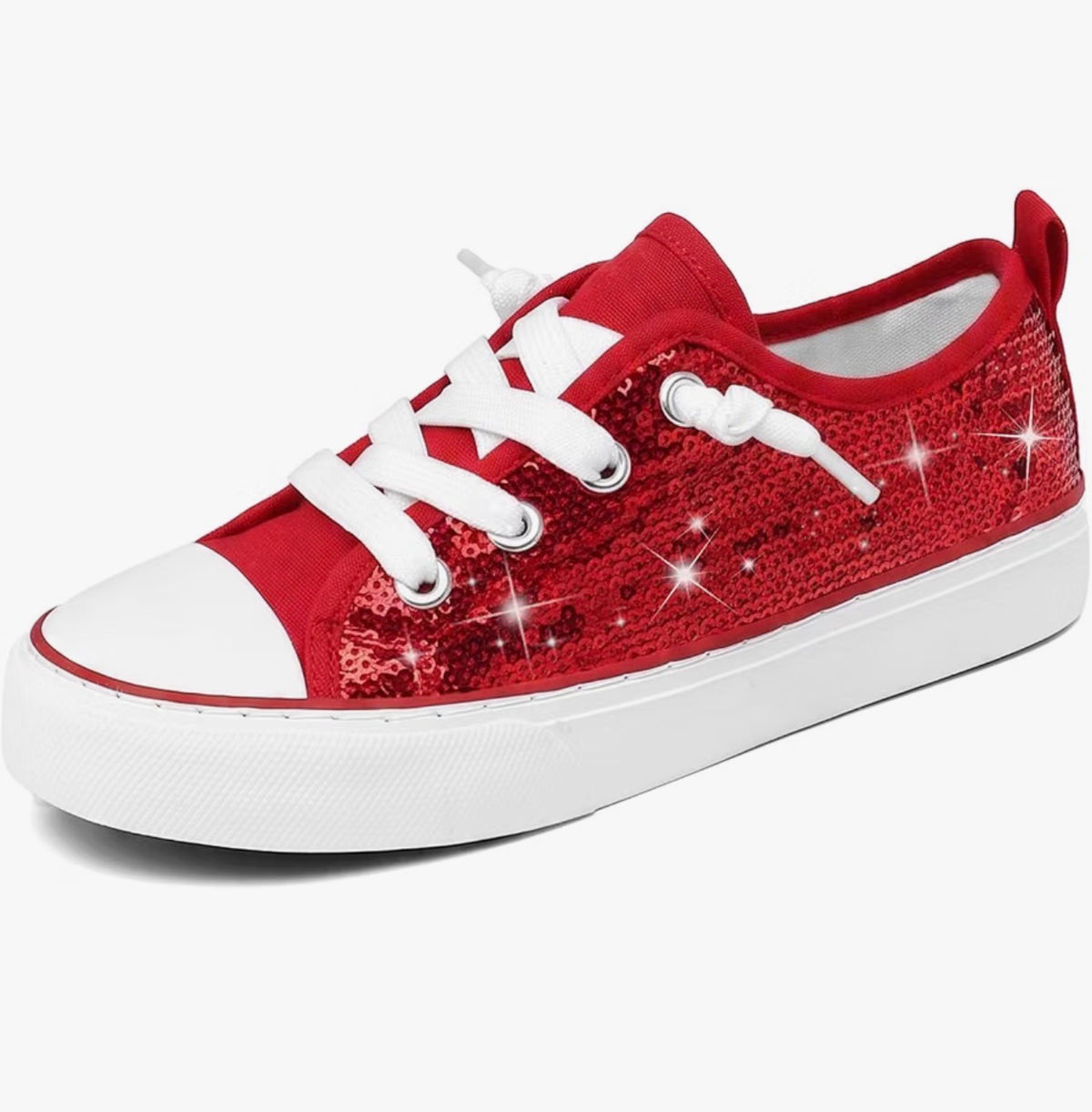 Red Sequin Shoes