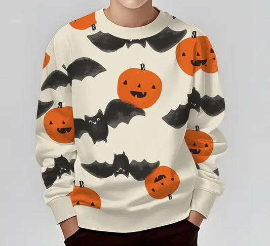 Bat and Pumpkin Sweatshirt
